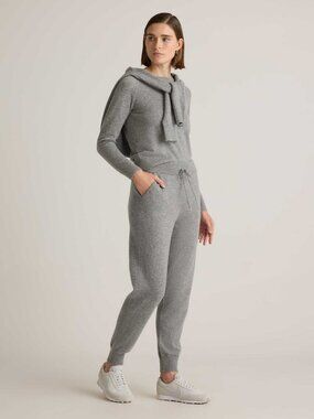 Quince Mongolian Cashmere Sweatpants Heather Gray Joggers Small New With Tags